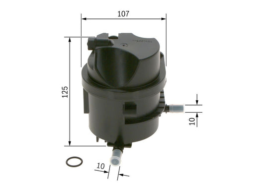 Mazda 2 1.4 diesel turbo 2/2003 - 6/2007 50 kW Yakıt Filtresi