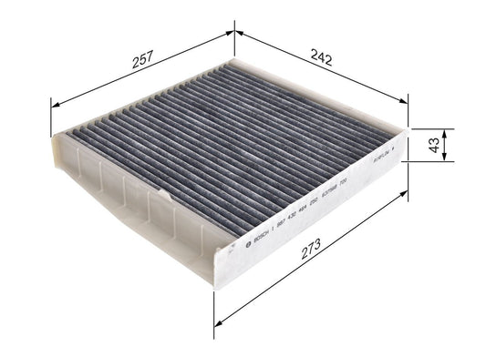 Volvo S60 2.5 t I 4/2004 - 7/2009 154 kW Karbonlu Polen Filtresi