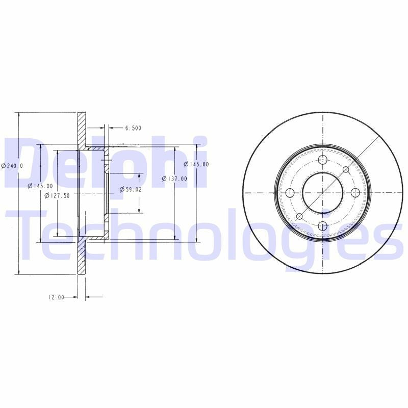 Delphi BG2313 Fren Diski Ön 2 Adet