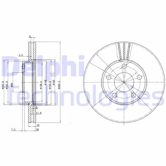 Delphi BG3199 Fren Diski Ön 2 Adet