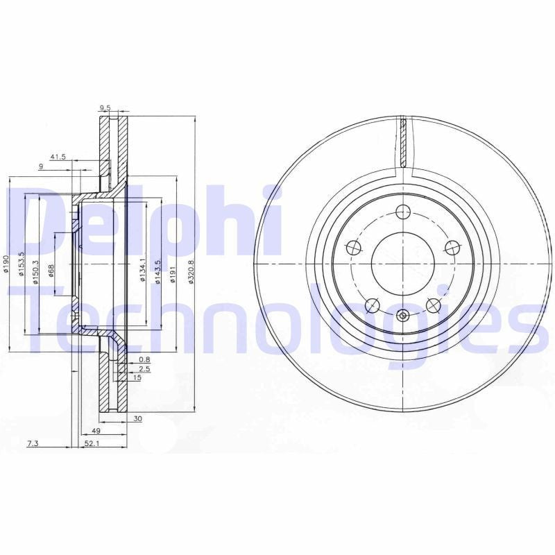 Delphi BG3939 Fren Diski Ön 2 Adet