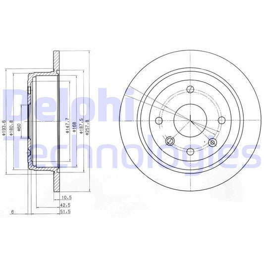 Delphi BG4091 Fren Diski Arka 2 Adet