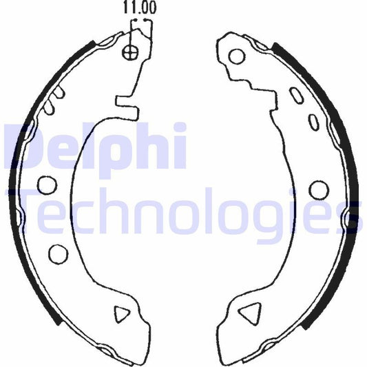 Delphi LS1575 Fren Pabuçları Arka Takım