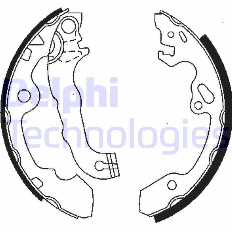 Delphi LS1850 Fren Pabuçları Takım
