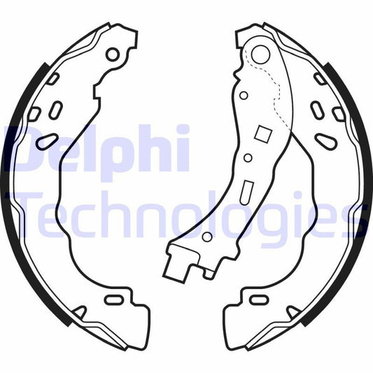 Delphi LS2065 Fren Pabuçları Arka Takım