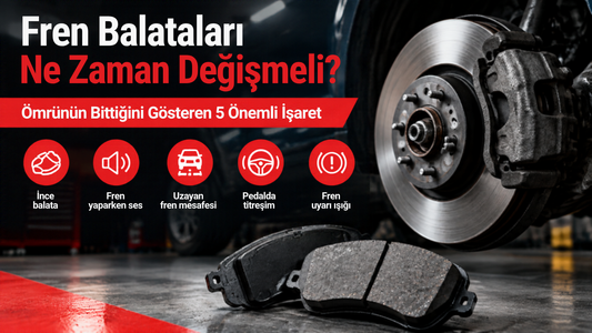 Fren Balataları Ne Zaman Değişmeli? Ömrünün Bittiğini Gösteren 5 Önemli İşaret