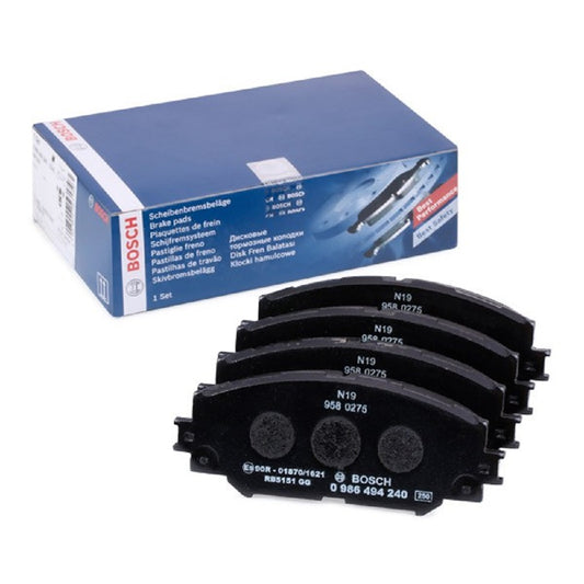 Toyota Auris 1.6 12/2008 - 10/2009 97 kW Diskli fren balatası seti; ön