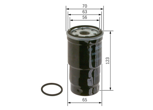 Bosch 0986TF0166 Yakıt Filtresi