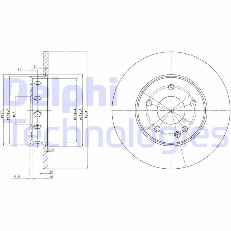 Delphi BG2769 Fren Diski Ön 2 Adet