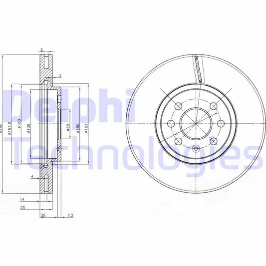 Delphi BG3989 Fren Diski Ön 2 Adet