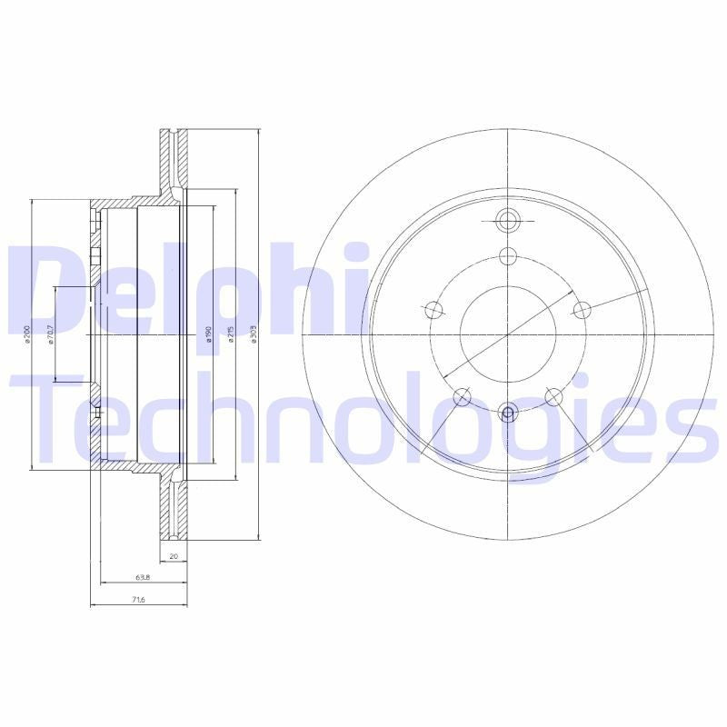 Delphi BG4069 Fren Diski Arka 2 Adet