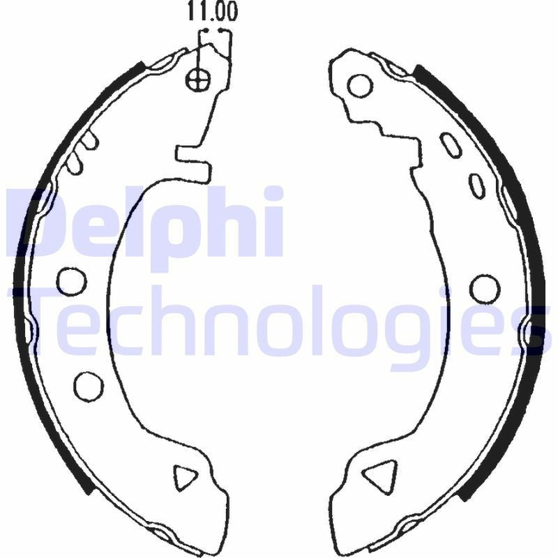 Delphi LS1575 Fren Pabuçları Arka Takım